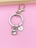 Silver Drum Set Musician Charm Keychain, N4787
