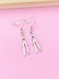 Silver Compass Charm Earrings, Architect Gift Architecture Architect Jewelry, N2265A