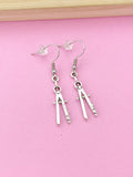 Silver Compass Charm Earrings, Architect Gift Architecture Architect Jewelry, E2265