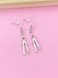Silver Compass Charm Earrings, Architect Gift Architecture Architect Jewelry, E2265