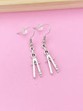 Silver Compass Charm Earrings, Architect Gift Architecture Architect Jewelry, N2265A