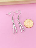 Silver Compass Charm Earrings, Architect Gift Architecture Architect Jewelry, E2265