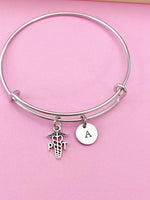 Silver Physical Therapist Charm Bracelet, PT Medical Charm, Physical Therapist Graduation Gift, N5765