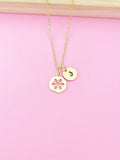 Gold Snowflake Charm Necklace, 18K Gold Plated Snowflake Charm, N2183