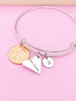 Paper Airplane Bracelet, Plane, Birthday's Gifts, Personalized Gifts, N297M