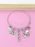 Crime Scene Investigation Bangle, DNA, Microscope, Camera, Forensic Science Specialist, Scientist Gift, Doctor Gift, Researcher Gift, N4757