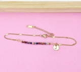 Gold Pietersite Charm Bracelet, November Birthstone, Natural Gemstone Jewelry, N4067