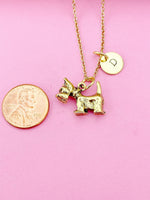 Terrier Charm Necklace, Gold Terrier Charm, Terrier Dog Necklace, Terrier Dog Breed Charm, Pet Gift, Personalized Gift, Christmas Gift, N462