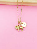 Gold Buffalo Charm Necklace, N501