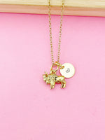 Gold Buffalo Charm Necklace, N501