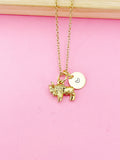 Gold Buffalo Charm Necklace, N501