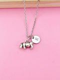 Rhinoceros Necklace, Rhino Charm, N3675