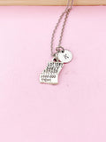 Silver Lottery Charm Necklace, Lotto Charm, Ticket Charm, N463B