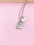 Silver Lottery Charm Necklace, Lotto Charm, Ticket Charm, N463B