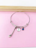 Silver Golf Club and Ball Charm Bracelet, N5631A