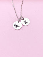 Silver Mellophone Charm Necklace Music Instrument School Marching Band Gifts Idea Personalized Customized Made to Order D437
