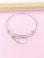 Baton Drum Major Bracelet, Baton Twirling Charm, Majorette Charm, Band Gifts, Senior Gift, Graduation Gift, Personalized Gift, N1364