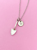 Silver Shovel Charm Necklace, N221