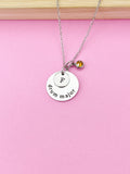 Silver Drum Major Necklace, Drum Major Jewelry, D106