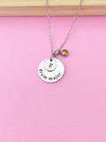 Silver Drum Major Necklace, Drum Major Jewelry, D106