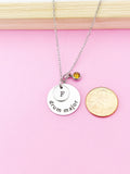 Silver Drum Major Necklace, Drum Major Jewelry, D106