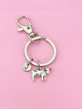 Silver Cow Charm Keychain, Cow Charm, Farmer Gift, N2641