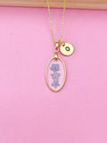 Gold Forget Me Not Charm Necklace, N5558B