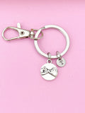 Pinky Swear Keychain, Initial Charm, Best Friend Gift
