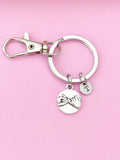 Pinky Swear Keychain, Initial Charm, Best Friend Gift