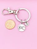 Pinky Swear Keychain, Initial Charm, Best Friend Gift
