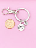 Pinky Swear Keychain, Initial Charm, Best Friend Gift