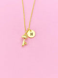 Gold Mushroom Charm Necklace, N3521
