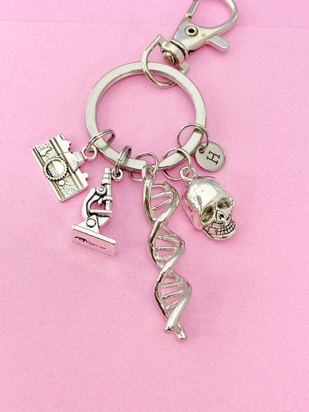 Crime Scene Investigation Keychain, DNA, Camera, Forensic Science Specialist, Scientist Gift, Doctor Gift, Researcher Gift, N4727