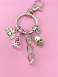 Crime Scene Investigation Keychain, DNA, Camera, Forensic Science Specialist, Scientist Gift, Doctor Gift, Researcher Gift, N4727