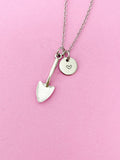 Silver Shovel Charm Necklace, N221