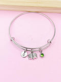 Silver Miniature Open Book Charm Bracelet, Bookworm Gift, N916A