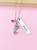Silver Cheerleader Dance Necklace Best Seller Christmas Gifts for Cheerleader, School Sport Team Cheer Gifts, D013