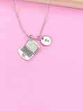 Silver Computer Charm Necklace, Laptop Necklace, N1910