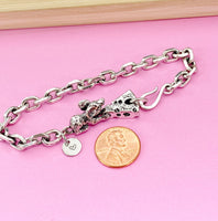 Silver Cheese Cute Mouse Bracelet, N3923