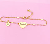 Gold Bisabuela Bracelet, Heart, Great Grandmother Bracelet, Bisabuela Gifts, Great Grandmother Jewelry, Mother's Day Gift, D472