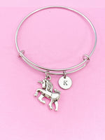 Silver Unicorn Charm Bracelet, N2075A