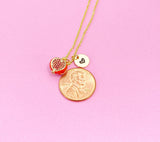 Gold Pomegranate Charm Necklace, N1443