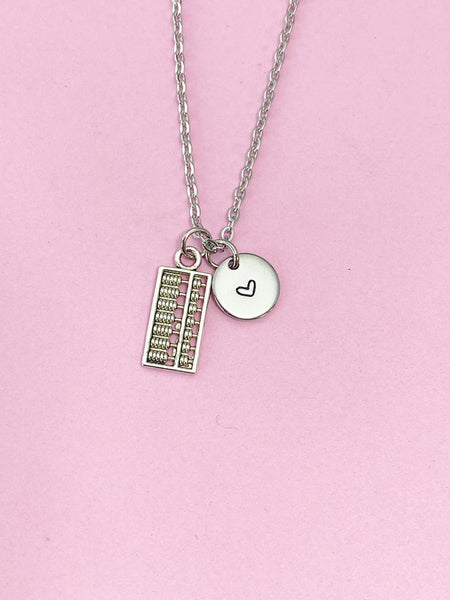 Silver Abacus Charm Necklace, N1500D