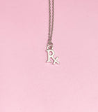 Silver Rx Charm Necklace, N21