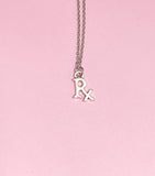 Silver Rx Charm Necklace, N21