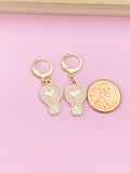 Gold Light Bulb Earrings, Lightbulb with Heart Earrings, Teacher Appreciation Gift, Gifts for Teacher, Teacher Thank You, N3239