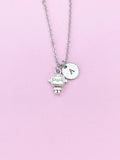Silver Monkey Charm Necklace, N160