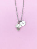 Silver Monkey Charm Necklace, N160