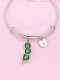 Silver Peas in Pod Charm Bracelet, N4429A