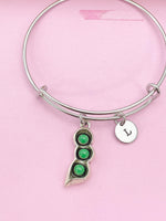 Silver Peas in Pod Charm Bracelet, N4429A